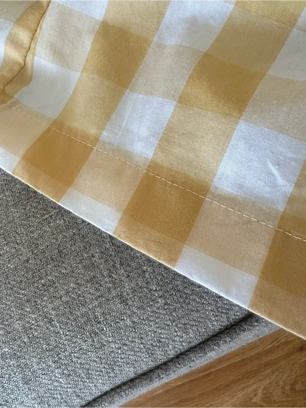 Abercrombie & Fitch Yellow Gingham Smocked Maxi Dress S - Picture 15 of 16